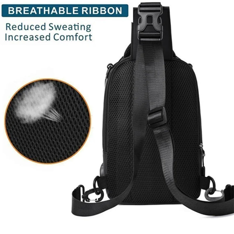 Vissary USB Waterproof Crossbody Backpack