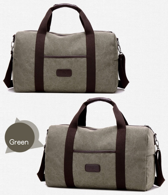 Vintage Canvas Duffle Bag