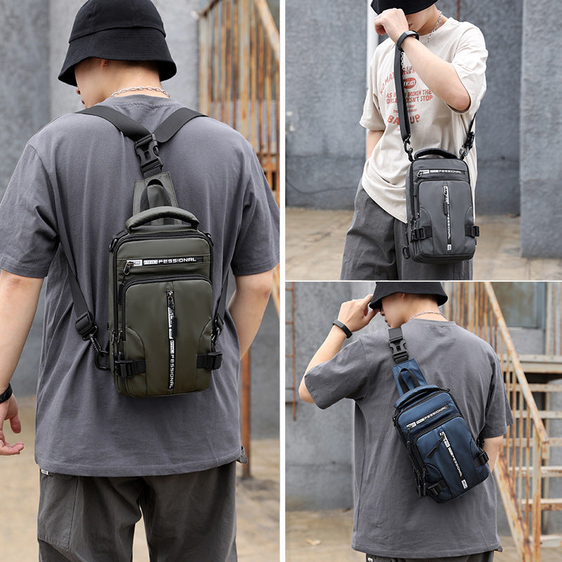 Vissary USB Waterproof Crossbody Backpack