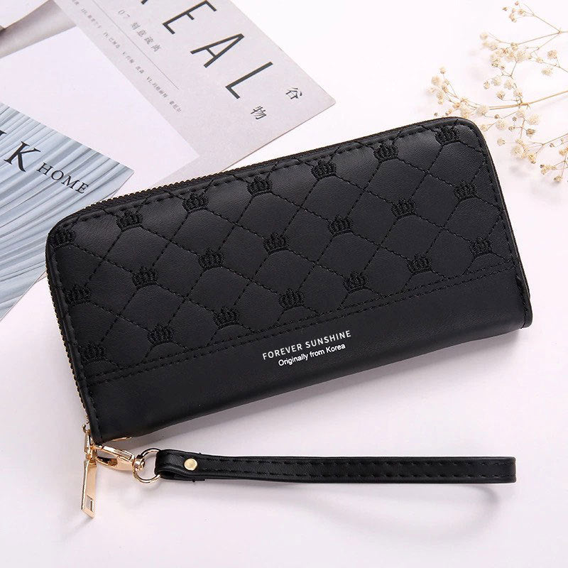 Women's Crown Embroidery Clutch Walle